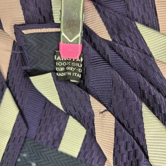 Vitaliano Pancaldi Men's Necktie 100% Silk - Picture 11 of 13